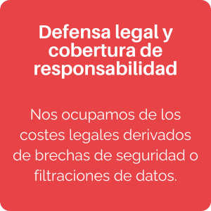 Defensa legal y cobertura de responsabilidad